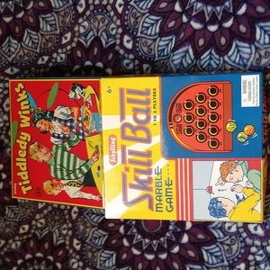 Your Grandpa's games: Tiddly Winks, Skill Ball